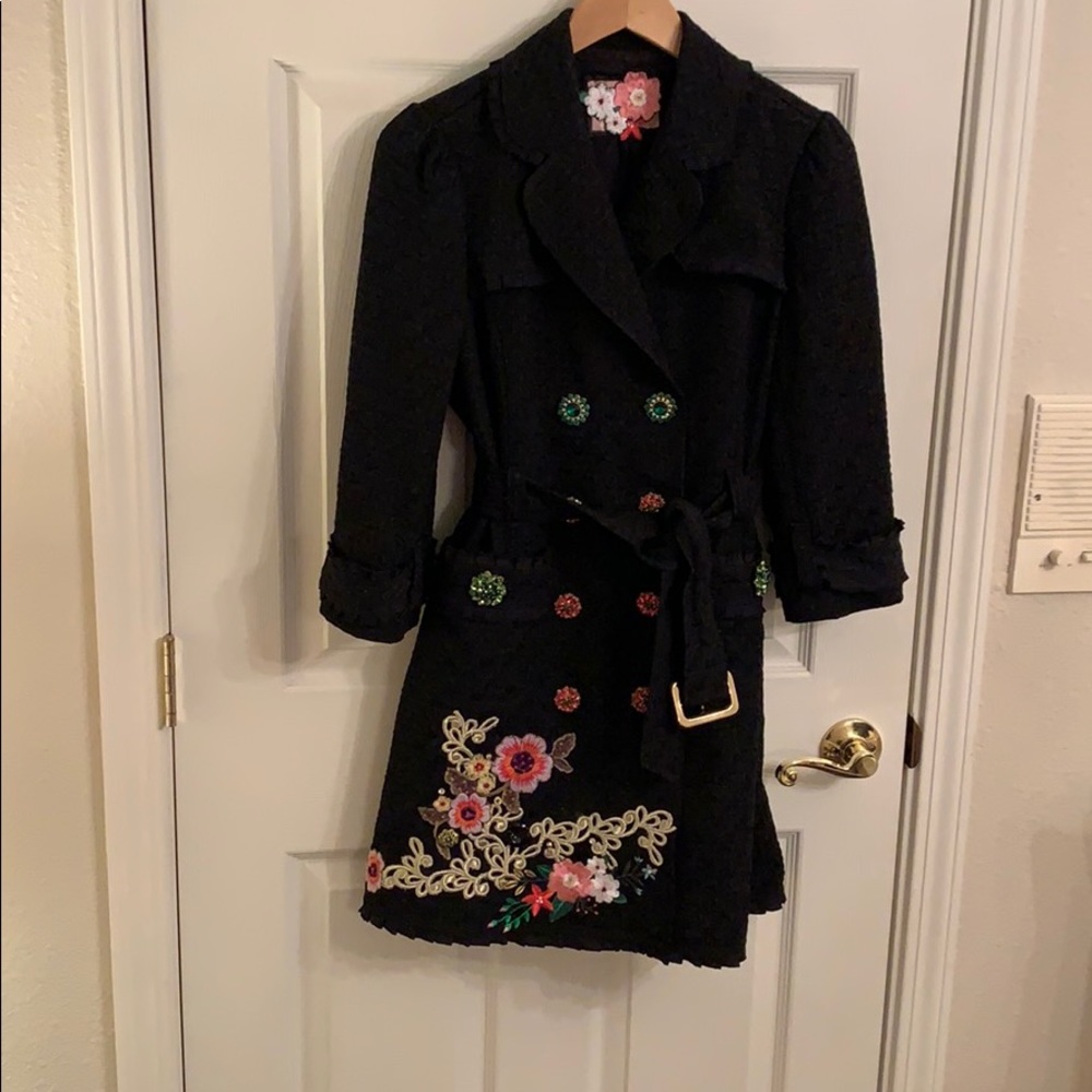 Upcycled floral jacket size L